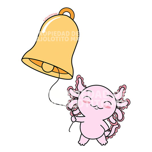 Sticker Axoloteria La Campana Ajolote