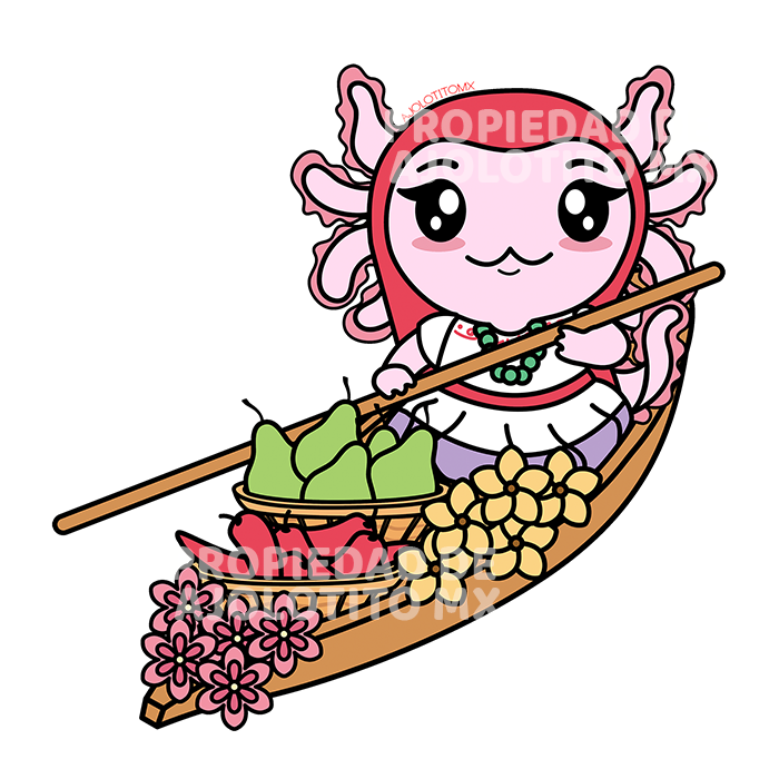 Sticker Axoloteria La Chalupa Ajolote