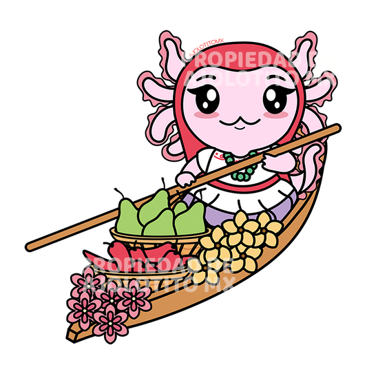 Sticker Axoloteria La Chalupa Ajolote