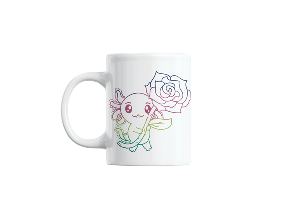 Taza Holográfica Axoloteria La Rosa Ajolote