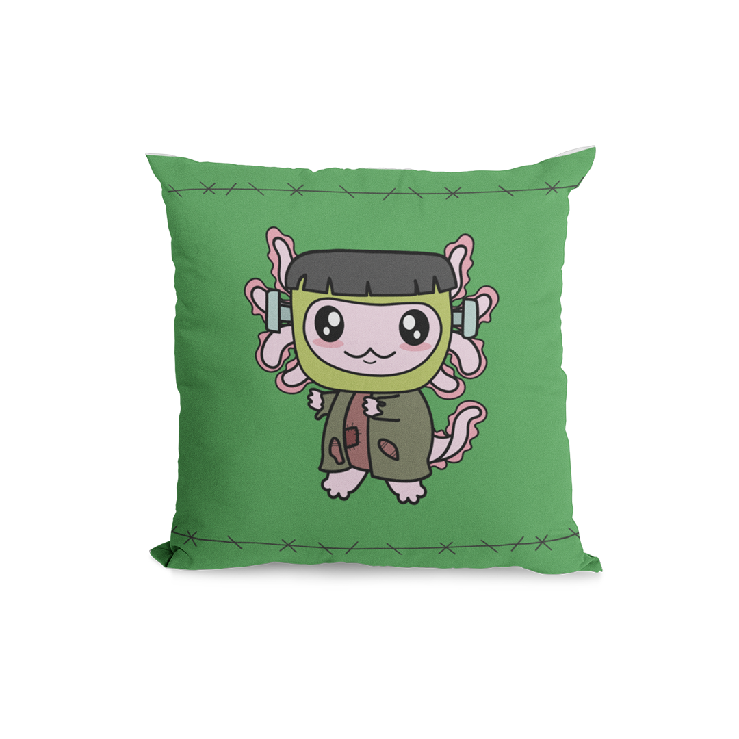 Funda Cojin Decorativo Frankenstein Axolotzin