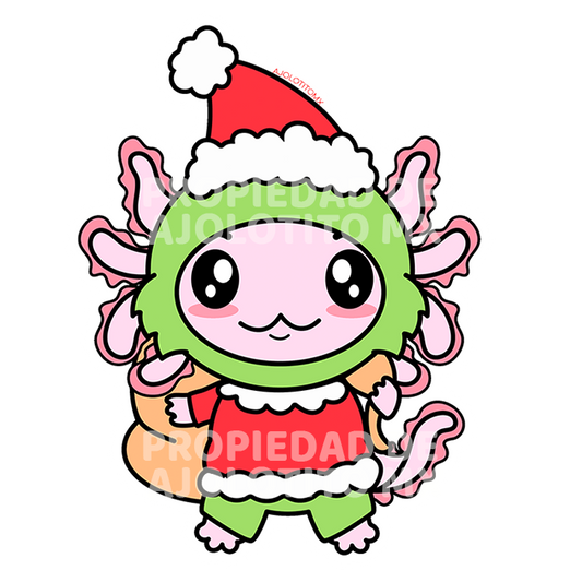 Sticker Axolotzin Grinch Ajolote