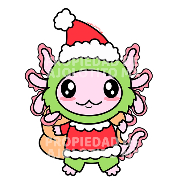 Sticker Axolotzin Grinch Ajolote