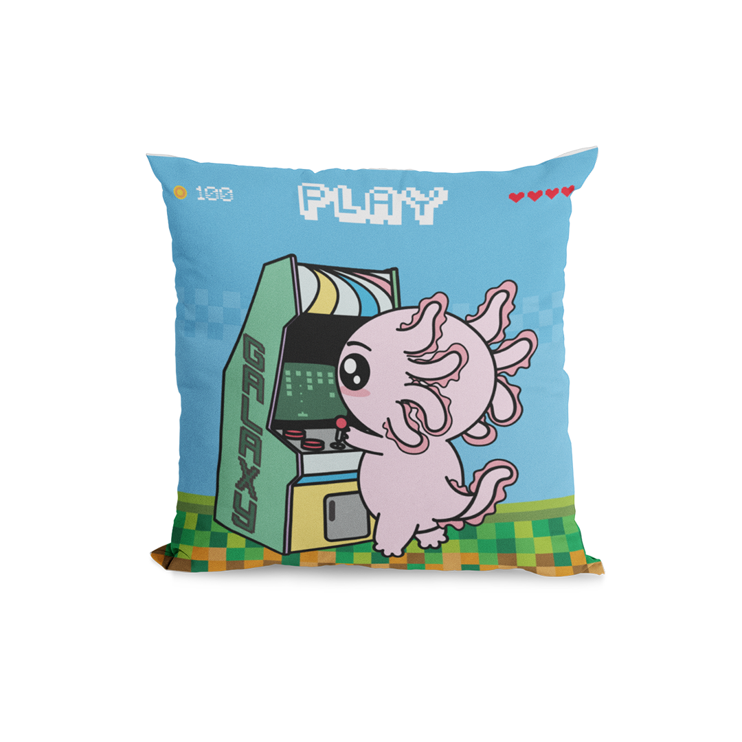 Funda Cojin Decorativo Arcade Axolotzin