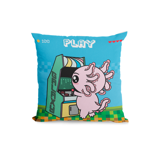 Funda Cojin Decorativo Arcade Axolotzin