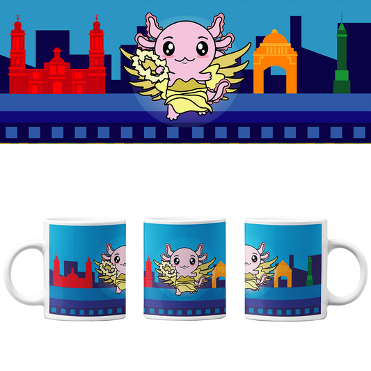 Taza Vers 2 Axolotzin Victoria Alada Ajolote