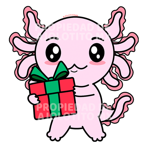 Sticker Axolotzin Regalo Ajolote