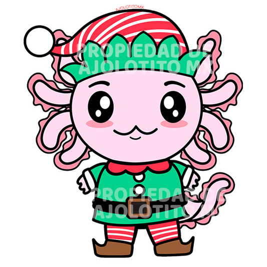 Sticker Axolotzin Duende Ajolote