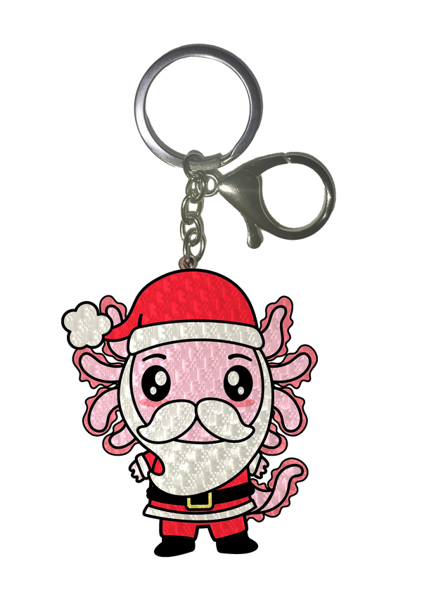 Llavero Axolotzin Santa Ajolote