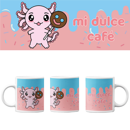 Taza Vers 2 Axolotzin Paleta Sonrisa Ajolote