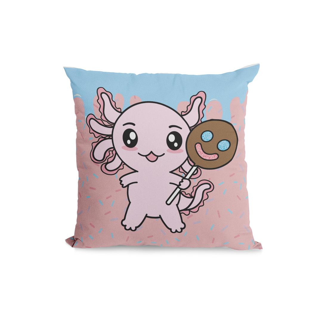 Funda Cojin Decorativo Paleta Axolotzin