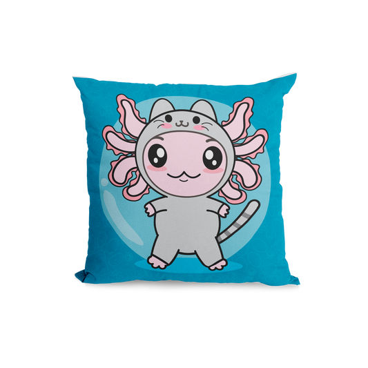 Funda Cojin Decorativo Gato Axolotzin
