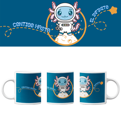 Taza Vers 2 Axolotzin Astronauta Ajolote