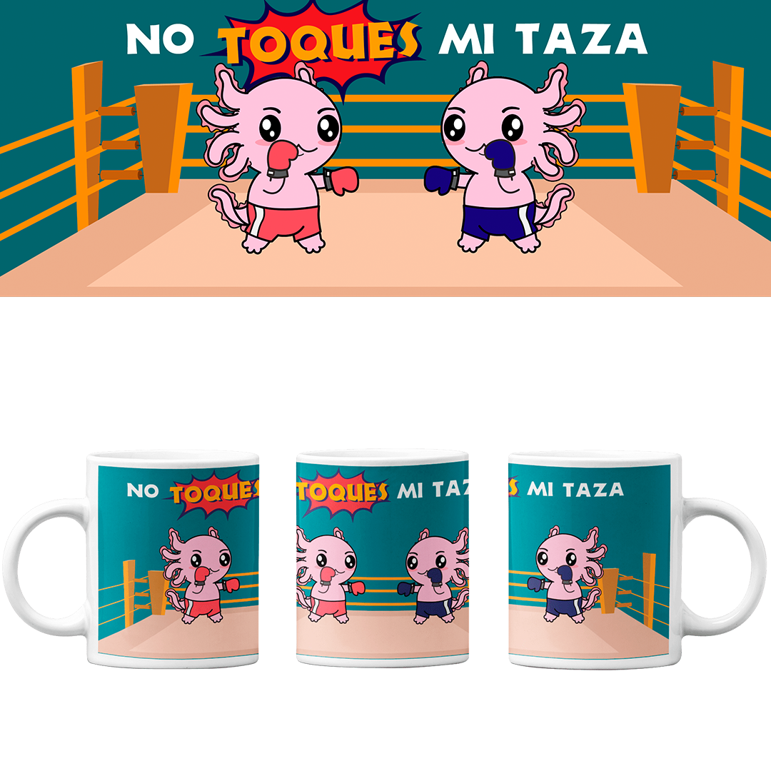 Taza Vers 2 Axolotzin Boxeador Ajolote