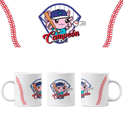 Taza Vers 2 Axolotzin Beisbolista Ajolote