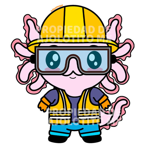 Sticker Axolotzin Constructor Ajolote