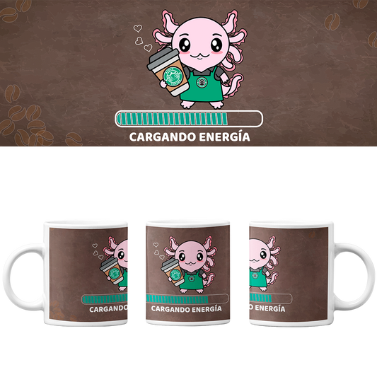 Taza Vers 2 Axolotzin Barista Ajolote