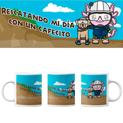 Taza Vers 2 Axolotzin Rescatista Ajolote