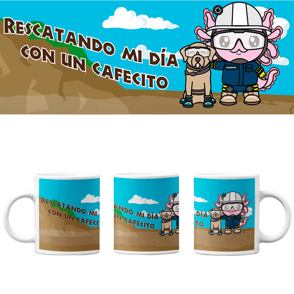 Taza Vers 2 Axolotzin Rescatista Ajolote