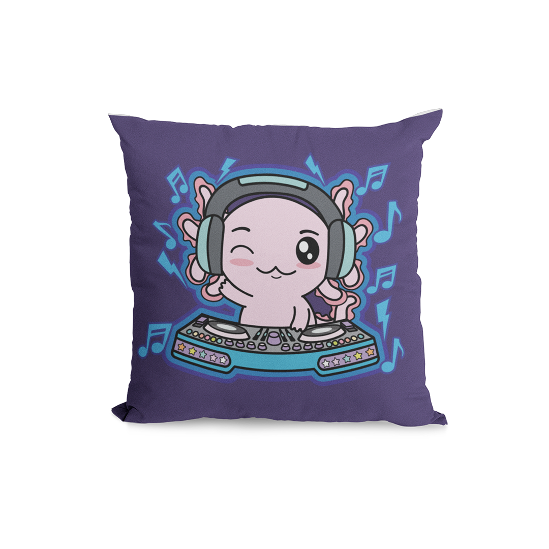 Funda Cojin Decorativo DJ Axolotzin