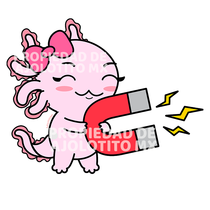 Sticker Axolotzin Atracción Ajolote