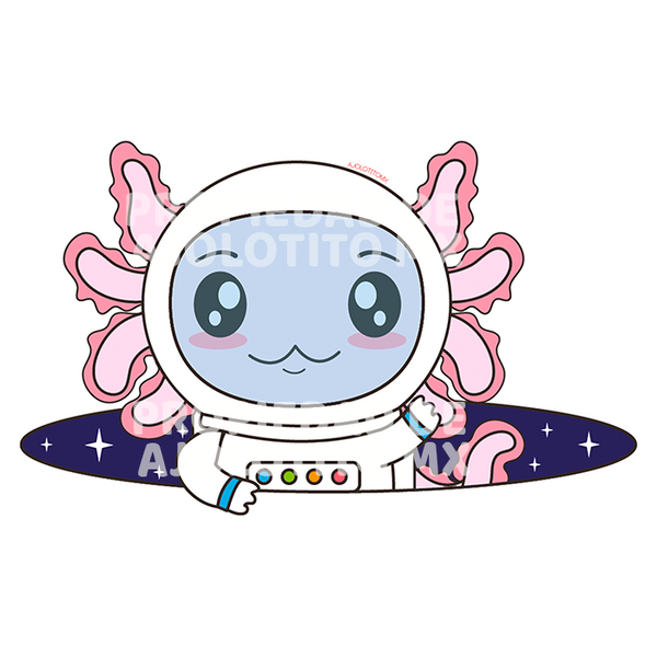 Sticker Axolotzin Estelar Ajolote