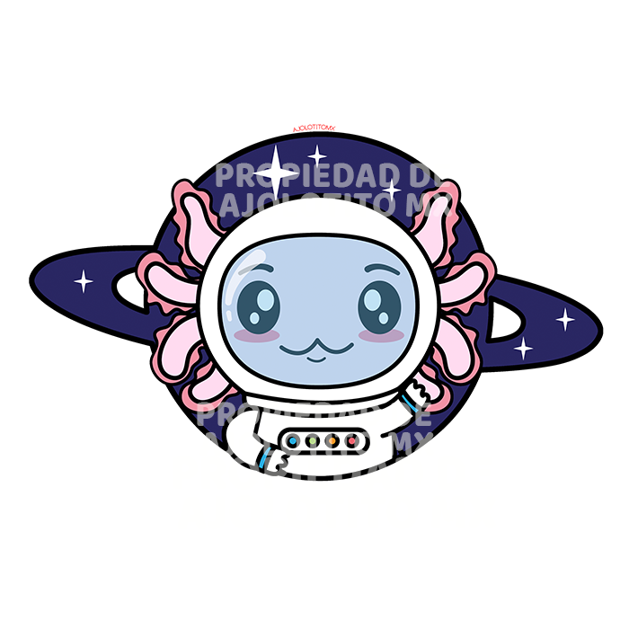 Sticker Axolotzin Universo Ajolote