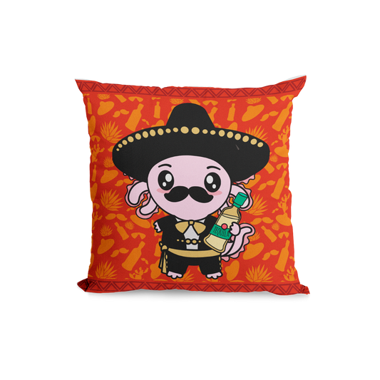 Funda Cojin Decorativo Mariachi Axolotzin