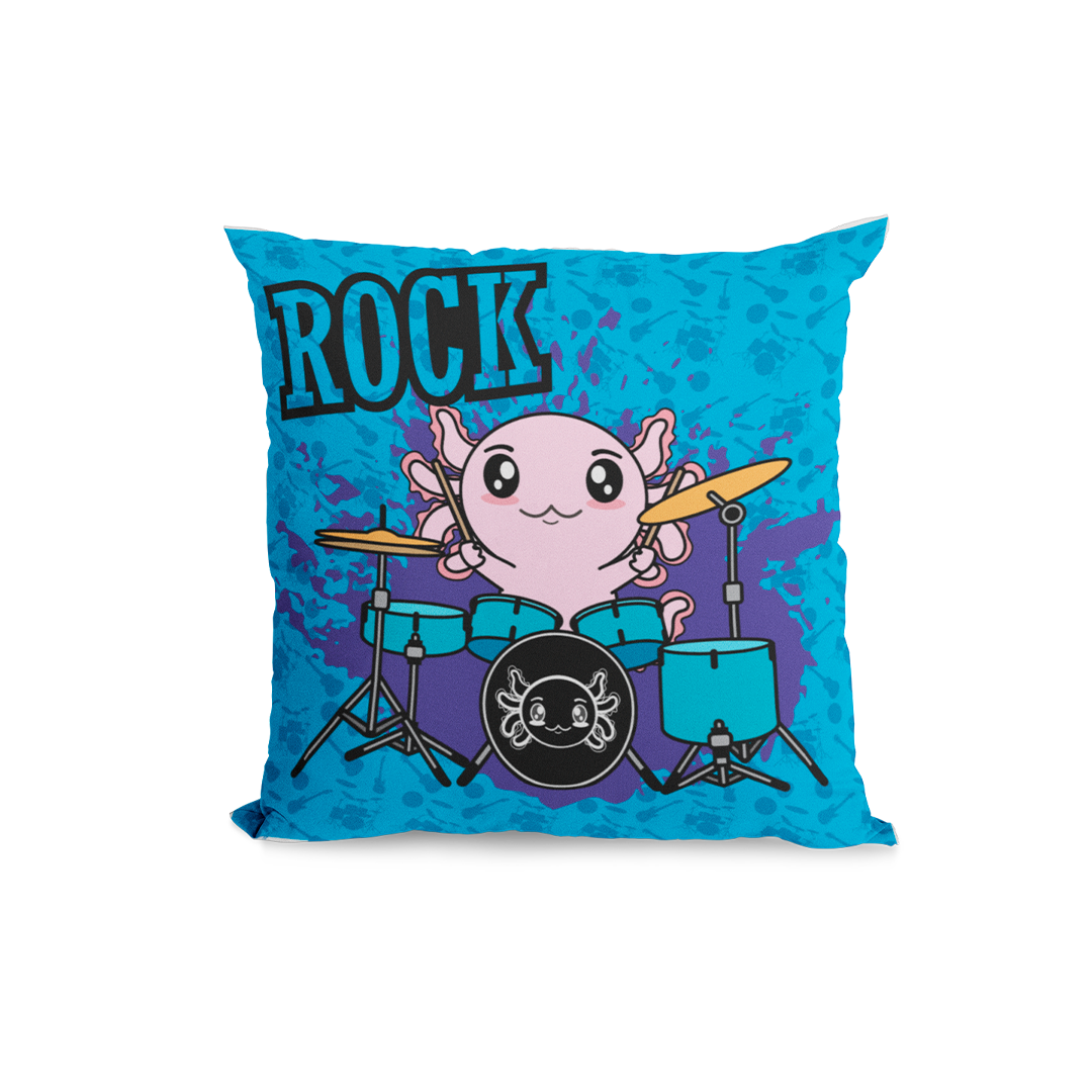 Funda Cojin Decorativo Baterista Axolotzin