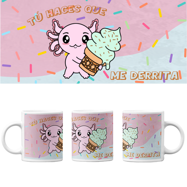 Taza Vers 2 Axolotzin Helado Ajolote