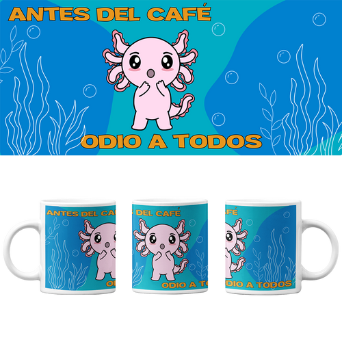 Taza Vers 2 Axolotzin Sorprendido Ajolote