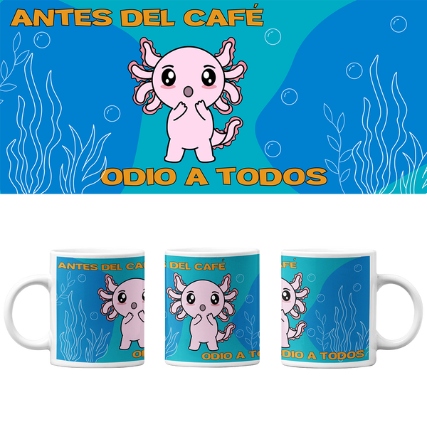 Taza Vers 2 Axolotzin Sorprendido Ajolote