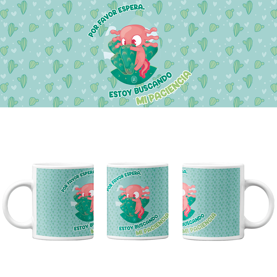 Taza Vers. 2 Ajolotito Nopalito Mirari Chan