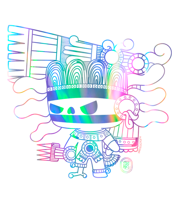 Sticker Holográfico Tezcatlipoca Mirari Chan