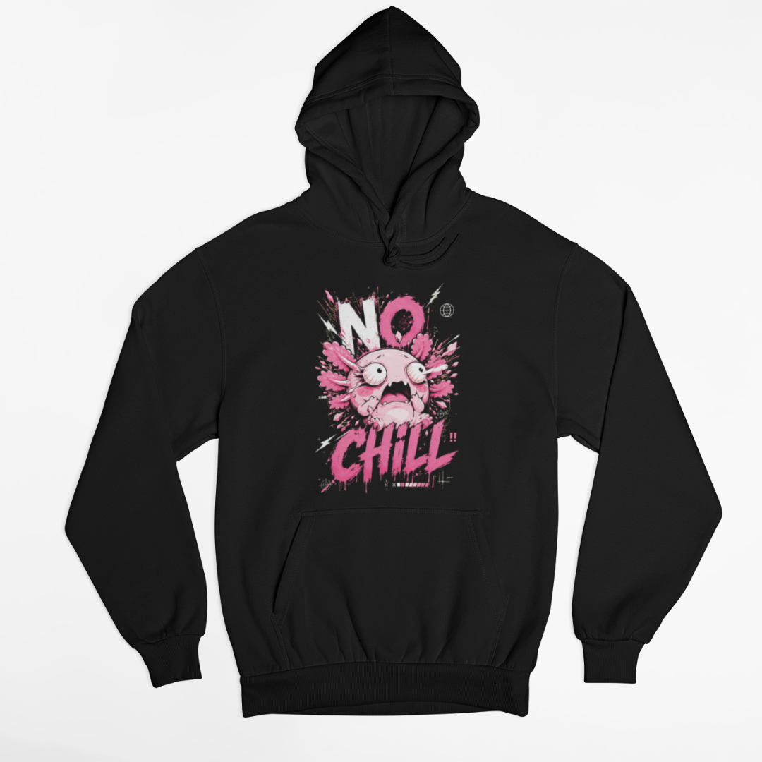 Hoodie Ajolotito No Chill Unisex