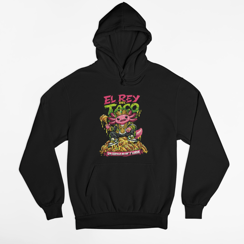 Hoodie Ajolotito El Rey Taco Unisex