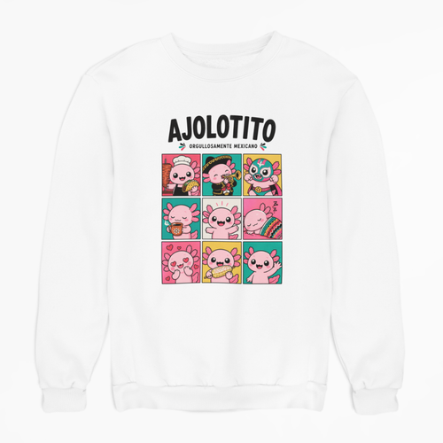 Sudadera Ajolotito Mexicano Unisex