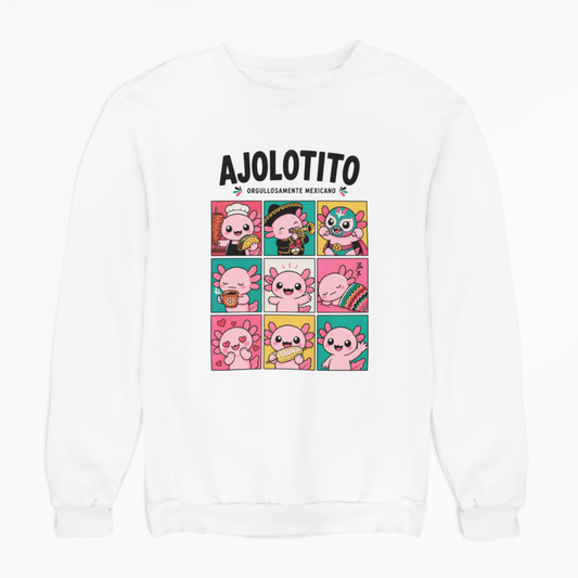 Sudadera Ajolotito Mexicano Unisex