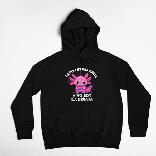 Hoodie Ajolotito Soy La Piñata Unisex