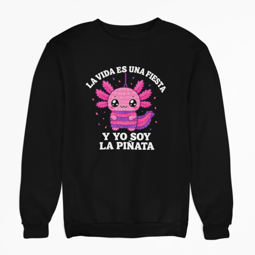 Sudadera Ajolotito Soy La Piñata Unisex