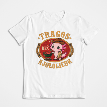 Playera Ajolotito Tragos De Ajololicor