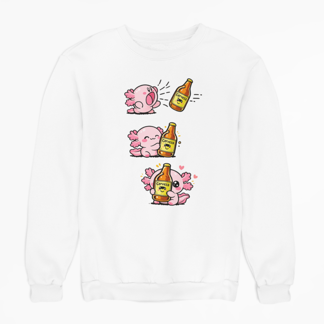 Sudadera Ajolotito Chela Unisex
