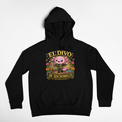 Hoodie Ajolotito El Divo Unisex
