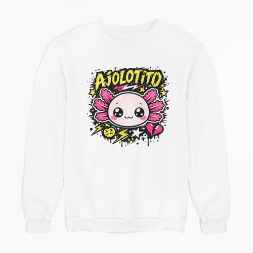 Sudadera Ajolotito Crew Unisex