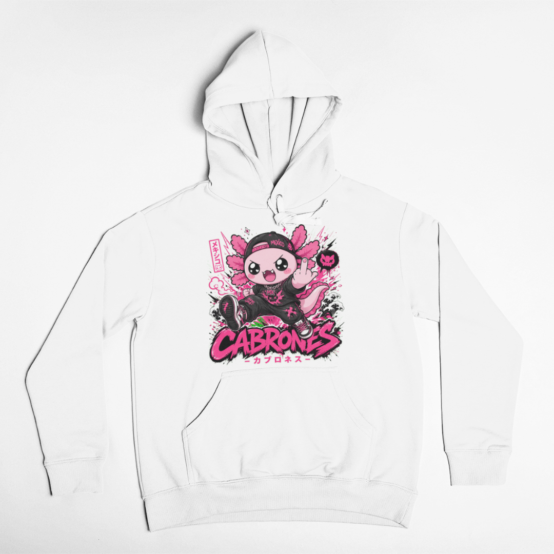 Hoodie Ajolotito Cabrones Unisex