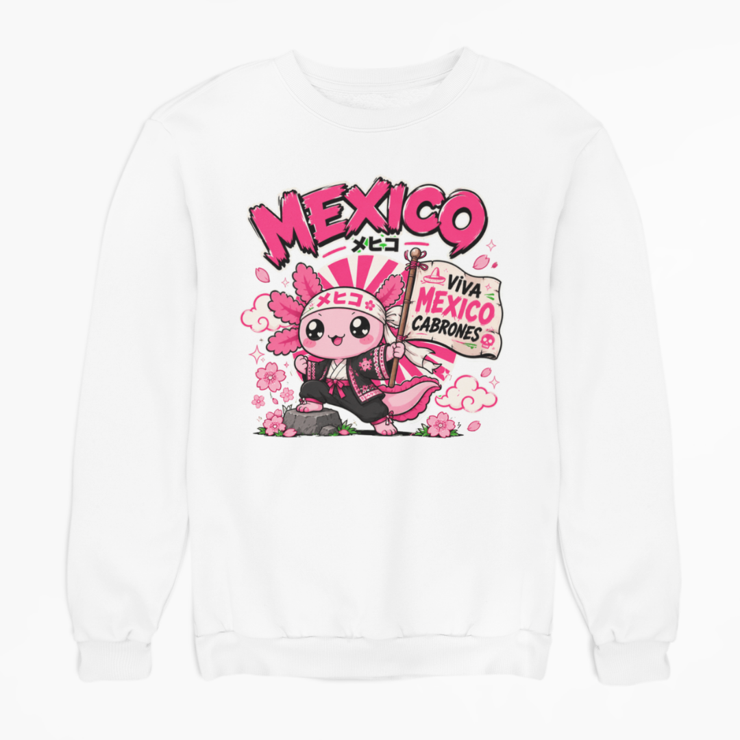 Sudadera Ajolotito Tokio Mexa Unisex