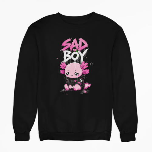 Sudadera Ajolotito Sad Boy Unisex
