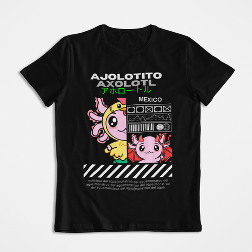 Playera Ajolotito Axolotl