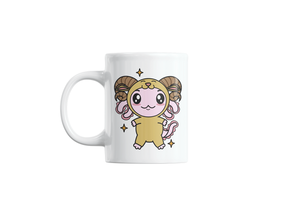 Taza Axolotzin Horóscopos Aries  Ajolote