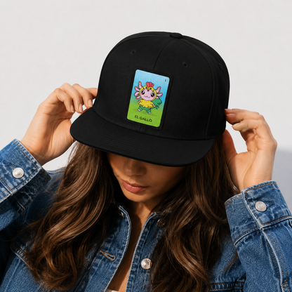 Gorra Unisex Plana Axoloteria El Gallo Ajolote